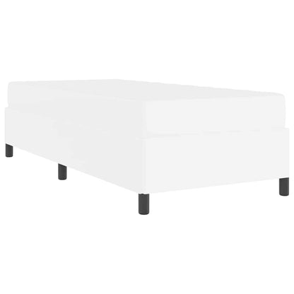 Struttura del letto con materasso Bianco 100 x 200 cm Tessuto