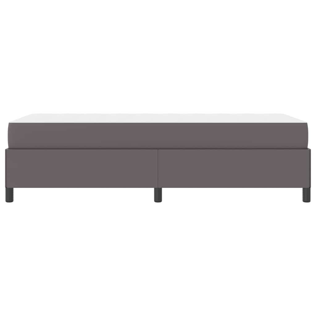 Struttura del letto con materasso Grigio 100 x 200 cm Tessuto | homemem39
