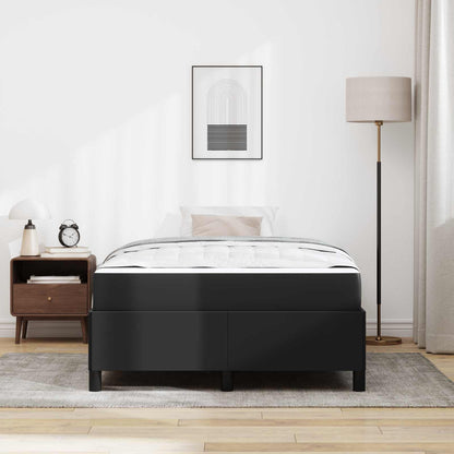Struttura del letto con materasso Nero 120 x 190 cm Tessuto | homemem39