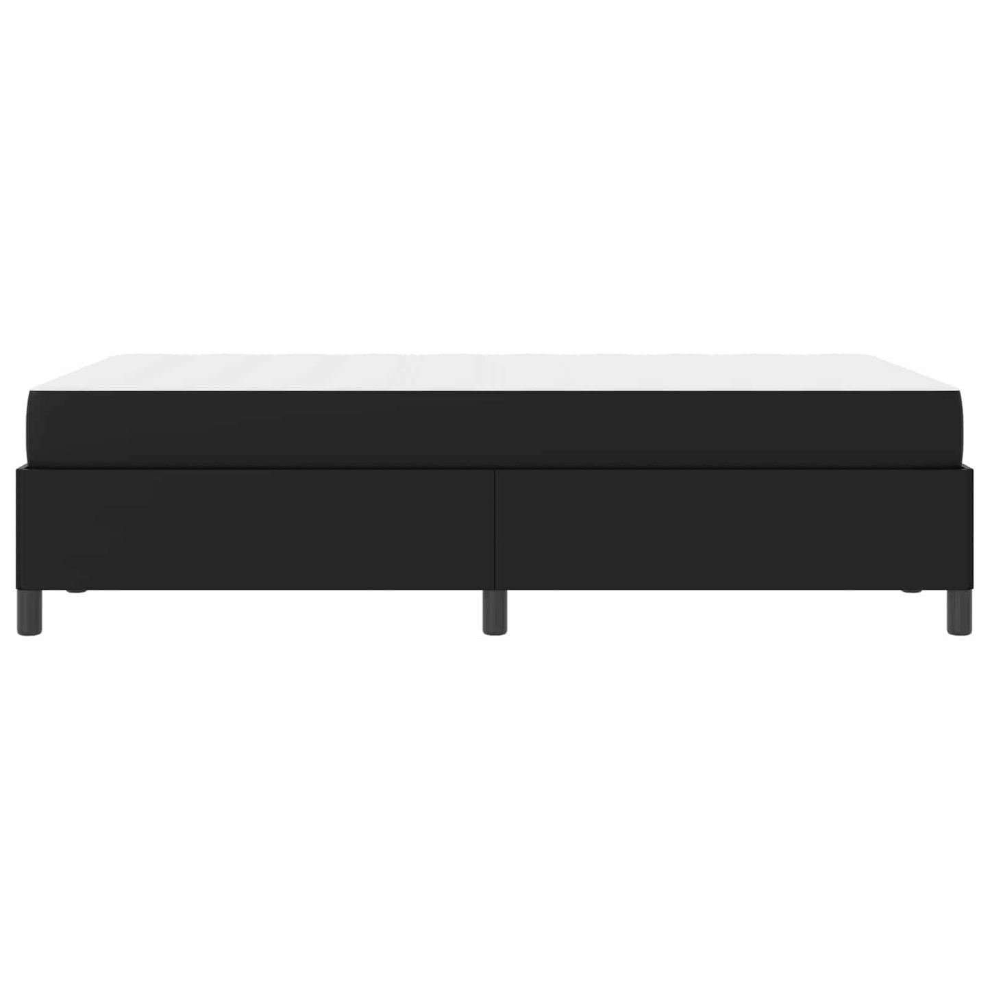 Struttura del letto con materasso Nero 120 x 190 cm Tessuto