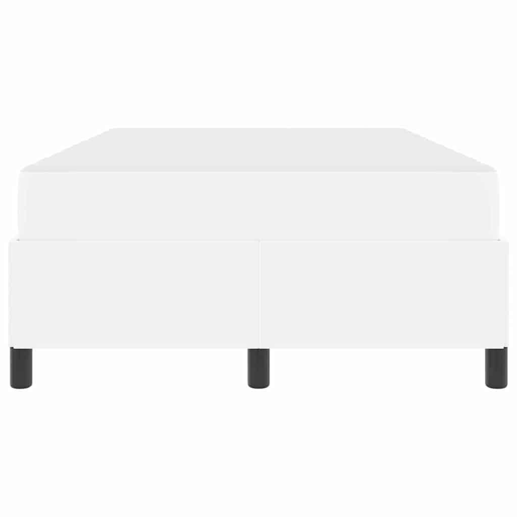 Struttura del letto con materasso Bianco 120 x 190 cm Tessuto | homemem39