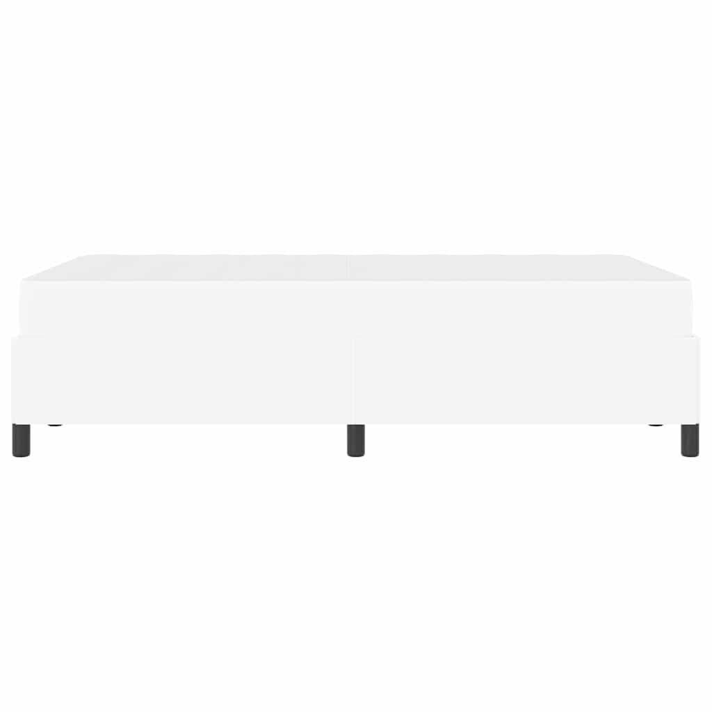 Struttura del letto con materasso Bianco 120 x 190 cm Tessuto | homemem39