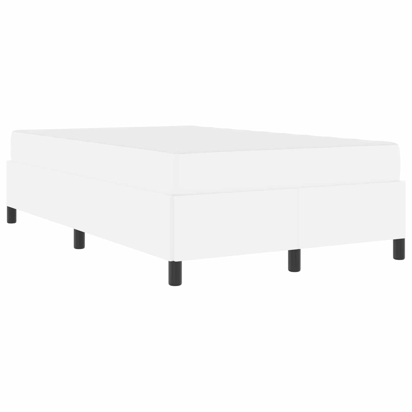 Struttura del letto con materasso Bianco 120 x 200 cm Tessuto | homemem39