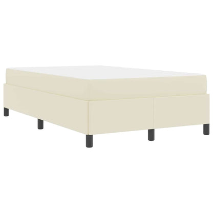 Struttura del letto con materasso Crema 120 x 200 cm Tessuto | homemem39