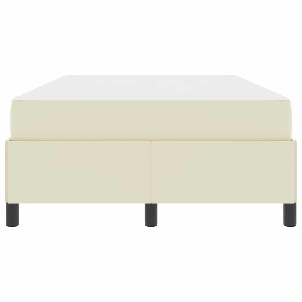 Struttura del letto con materasso Crema 120 x 200 cm Tessuto | homemem39