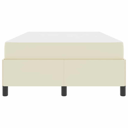 Struttura del letto con materasso Crema 120 x 200 cm Tessuto | homemem39