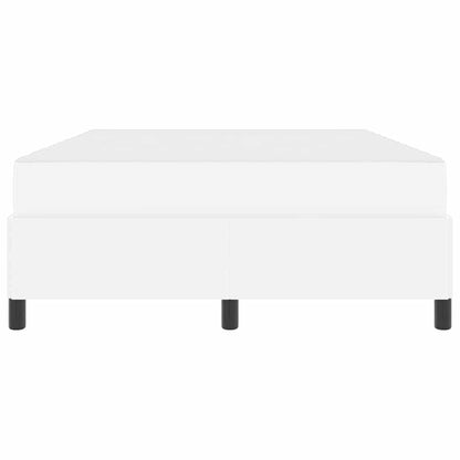 Struttura del letto con materasso Bianco 140 x 190 cm Tessuto