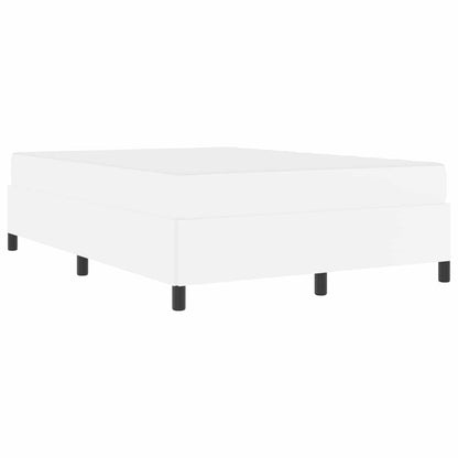 Struttura del letto con materasso Bianco 140 x 200 cm Tessuto