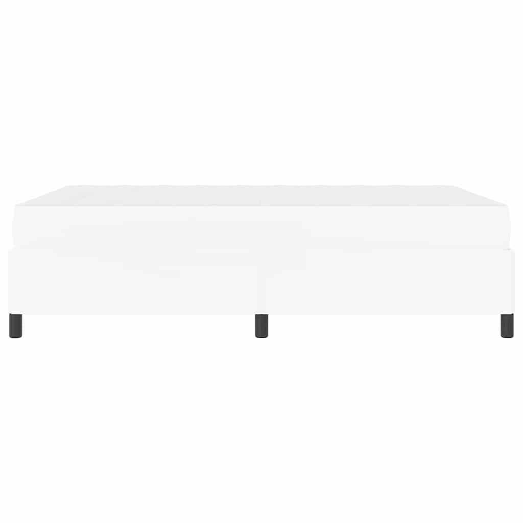 Struttura del letto con materasso Bianco 140 x 200 cm Tessuto