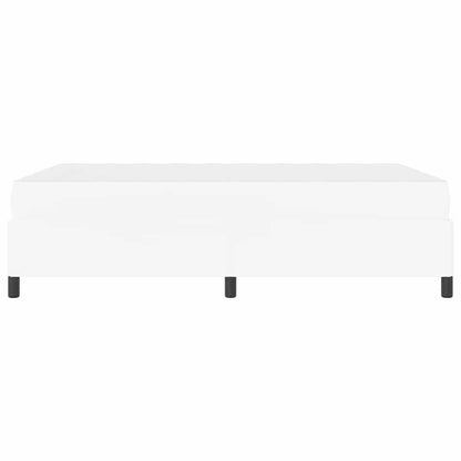 Struttura del letto con materasso Bianco 140 x 200 cm Tessuto