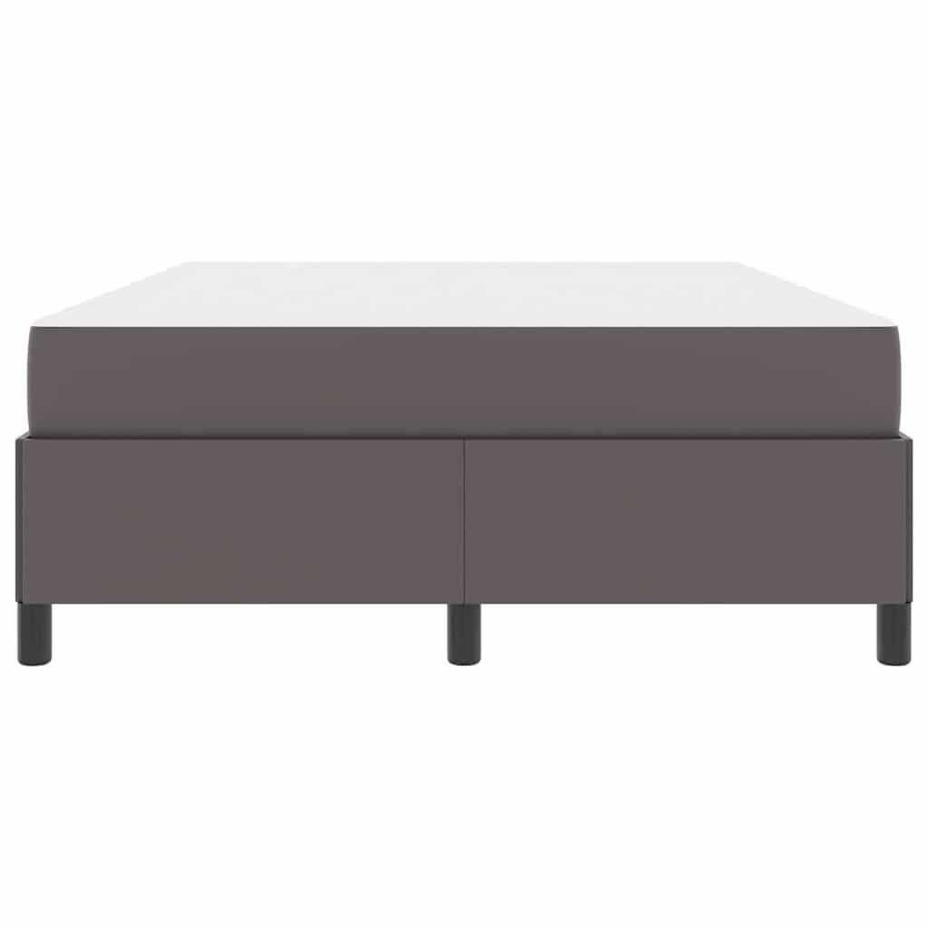 Struttura del letto con materasso Grigio 140 x 200 cm Tessuto