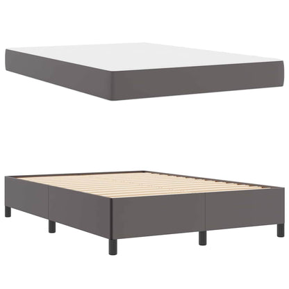 Struttura del letto con materasso Grigio 160 x 200 cm Tessuto | homemem39