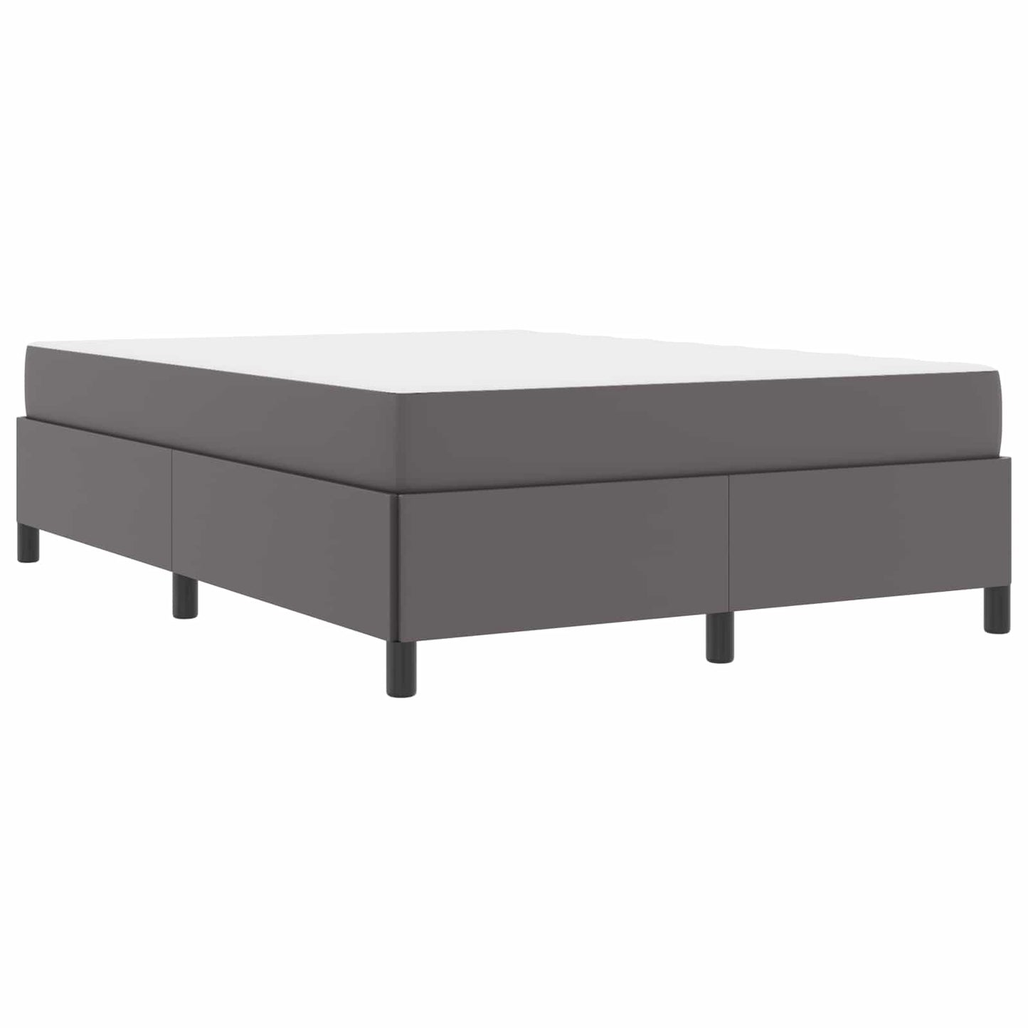 Struttura del letto con materasso Grigio 160 x 200 cm Tessuto | homemem39