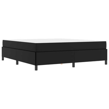 Struttura del letto con materasso Nero 180 x 200 cm Tessuto