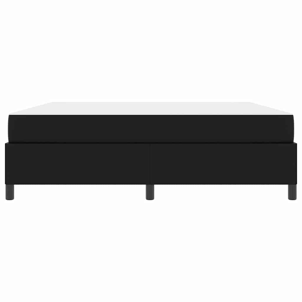 Struttura del letto con materasso Nero 180 x 200 cm Tessuto