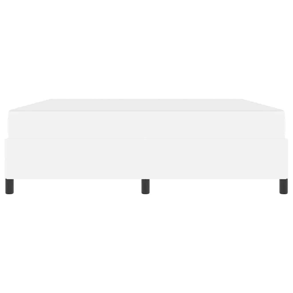 Struttura del letto con materasso Bianco 180 x 200 cm Tessuto