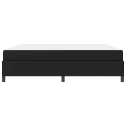 Struttura del letto con materasso Nero 200 x 200 cm Tessuto | homemem39