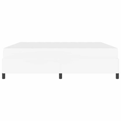 Struttura del letto con materasso Bianco 200 x 200 cm Tessuto