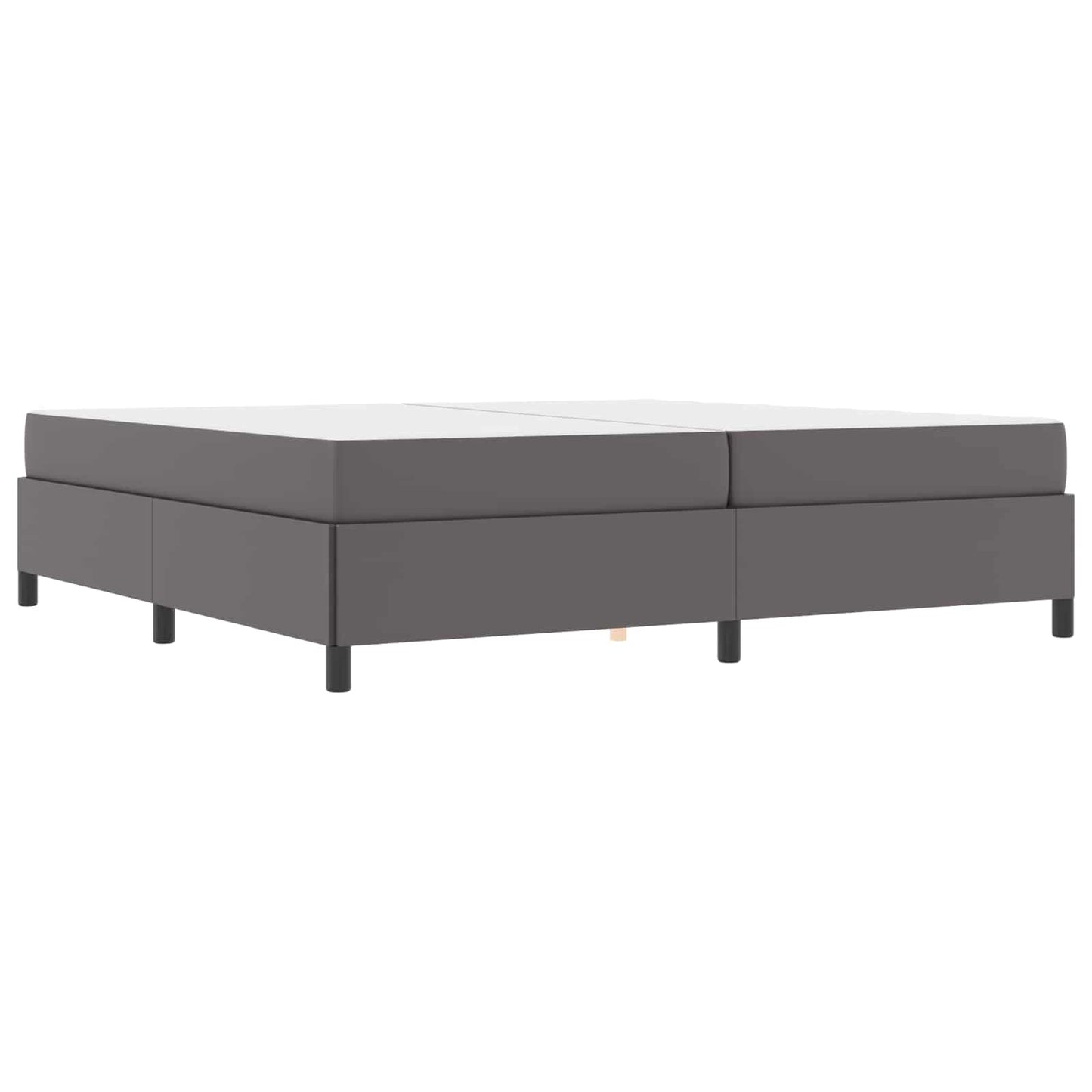 Struttura del letto con materasso Grigio 200 x 200 cm Tessuto | homemem39