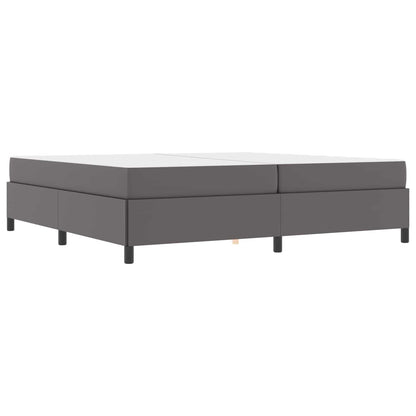Struttura del letto con materasso Grigio 200 x 200 cm Tessuto | homemem39