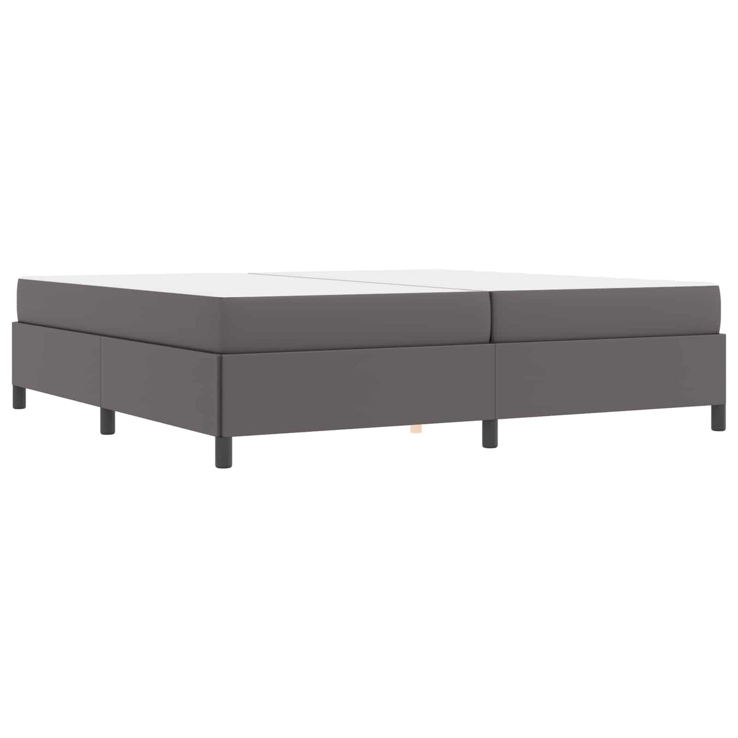 Struttura del letto con materasso Grigio 200 x 200 cm Tessuto | homemem39