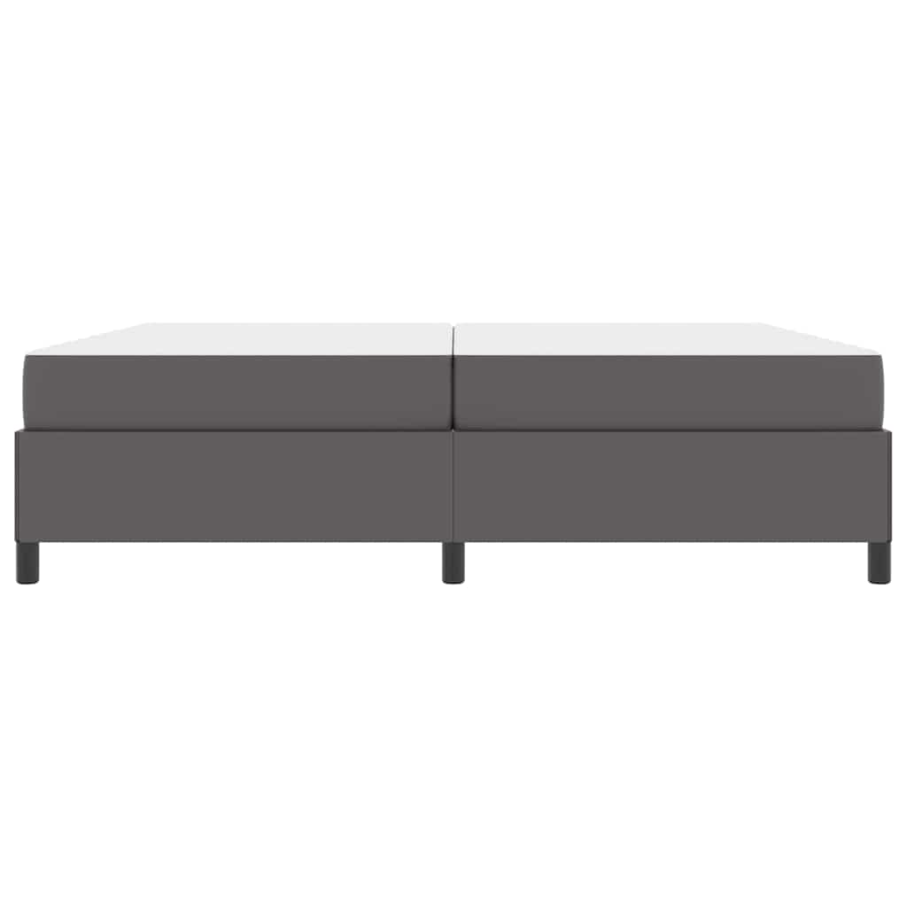Struttura del letto con materasso Grigio 200 x 200 cm Tessuto | homemem39