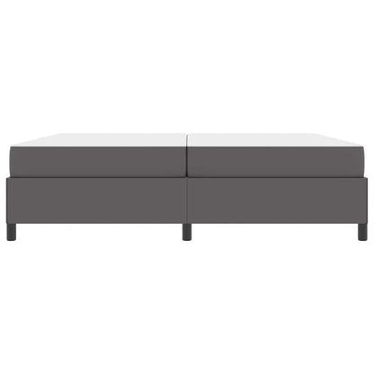 Struttura del letto con materasso Grigio 200 x 200 cm Tessuto | homemem39