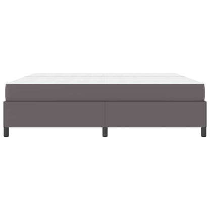 Struttura del letto con materasso Grigio 200 x 200 cm Tessuto | homemem39