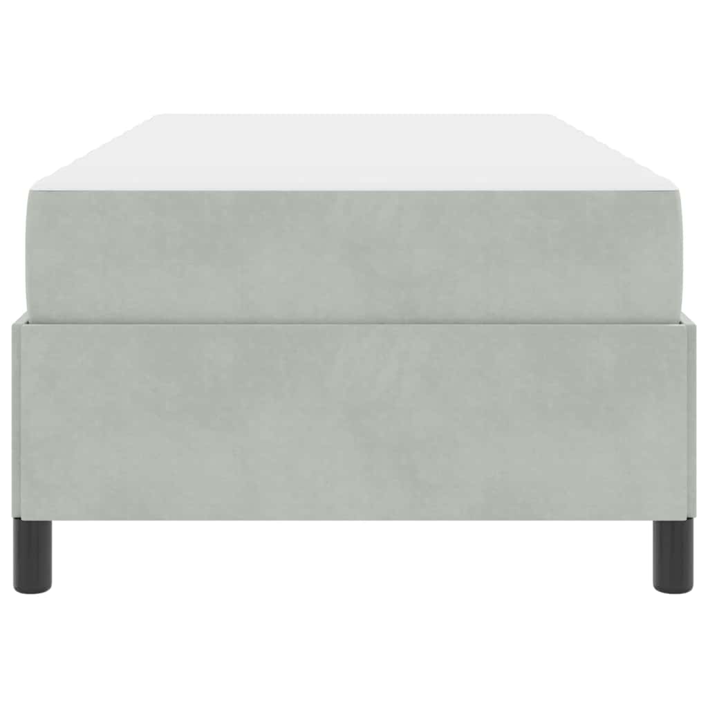 Struttura del letto Grigio chiaro 80 x 200 cm Tessuto