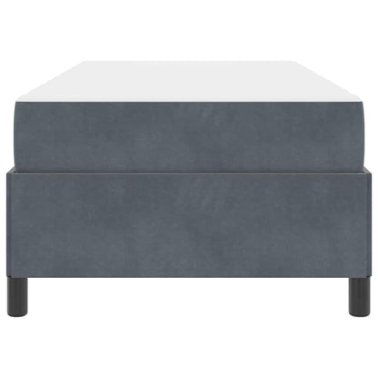 Struttura del letto Grigio scuro 80 x 200 cm Tessuto