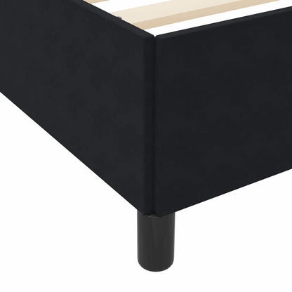 Struttura del letto con materasso Nero 80 x 200 cm Tessuto | homemem39