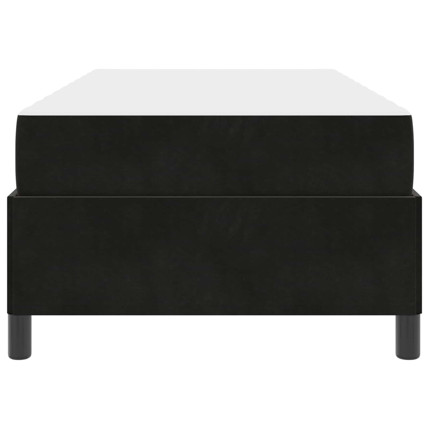 Struttura del letto con materasso Nero 80 x 200 cm Tessuto | homemem39