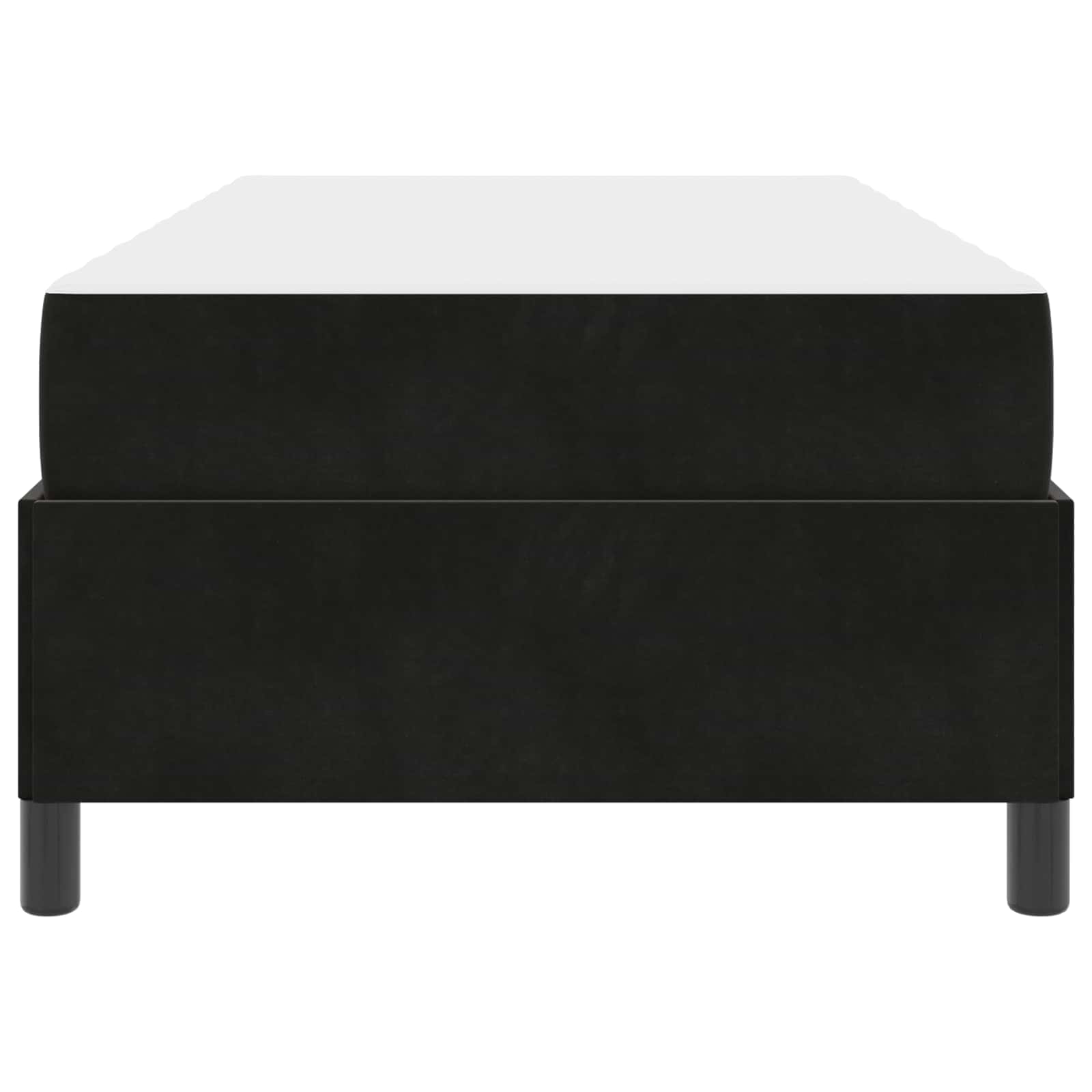Struttura del letto con materasso Nero 80 x 200 cm Tessuto | homemem39