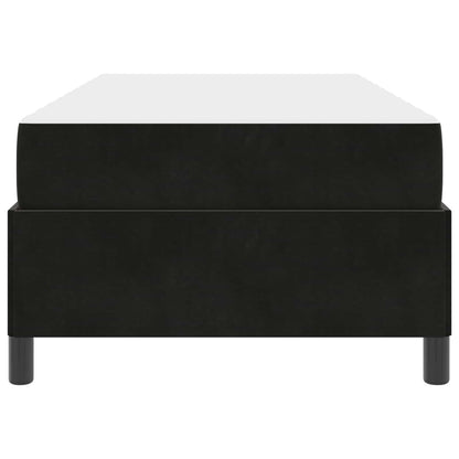 Struttura del letto con materasso Nero 80 x 200 cm Tessuto