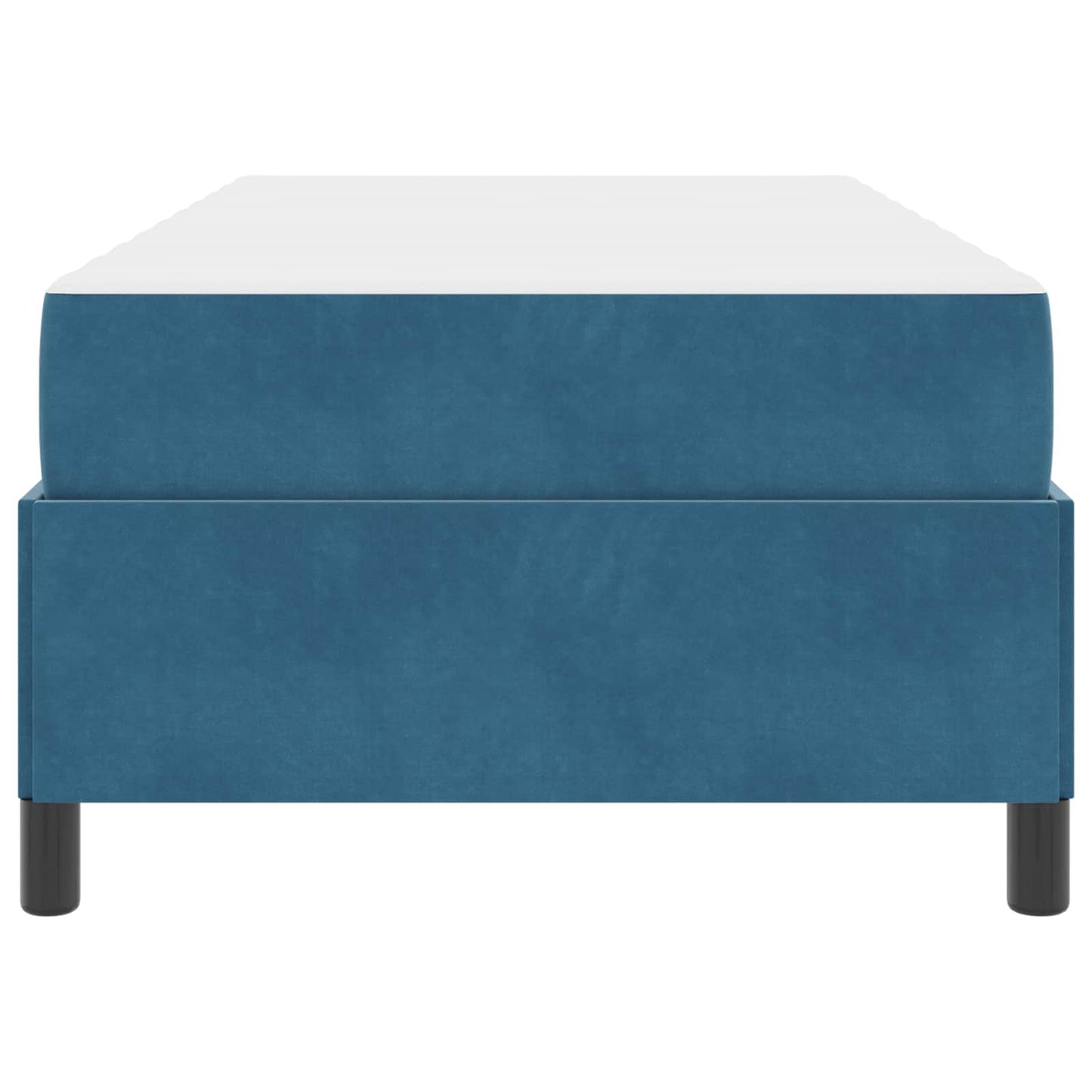 Struttura del letto con materasso Blu Scuro 80 x 200 cm Tessuto | homemem39