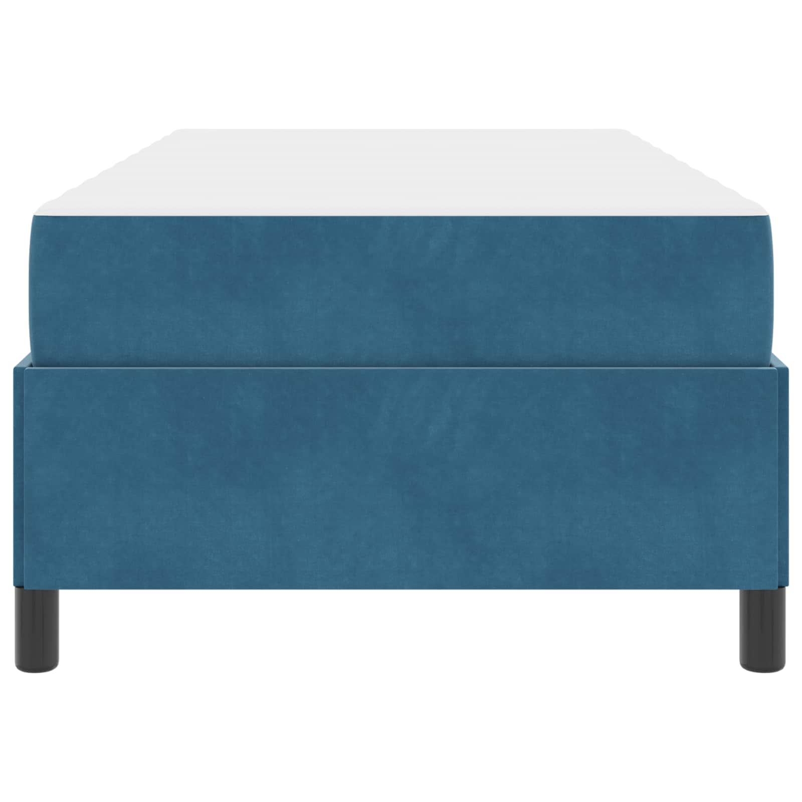 Struttura del letto con materasso Blu Scuro 80 x 200 cm Tessuto | homemem39