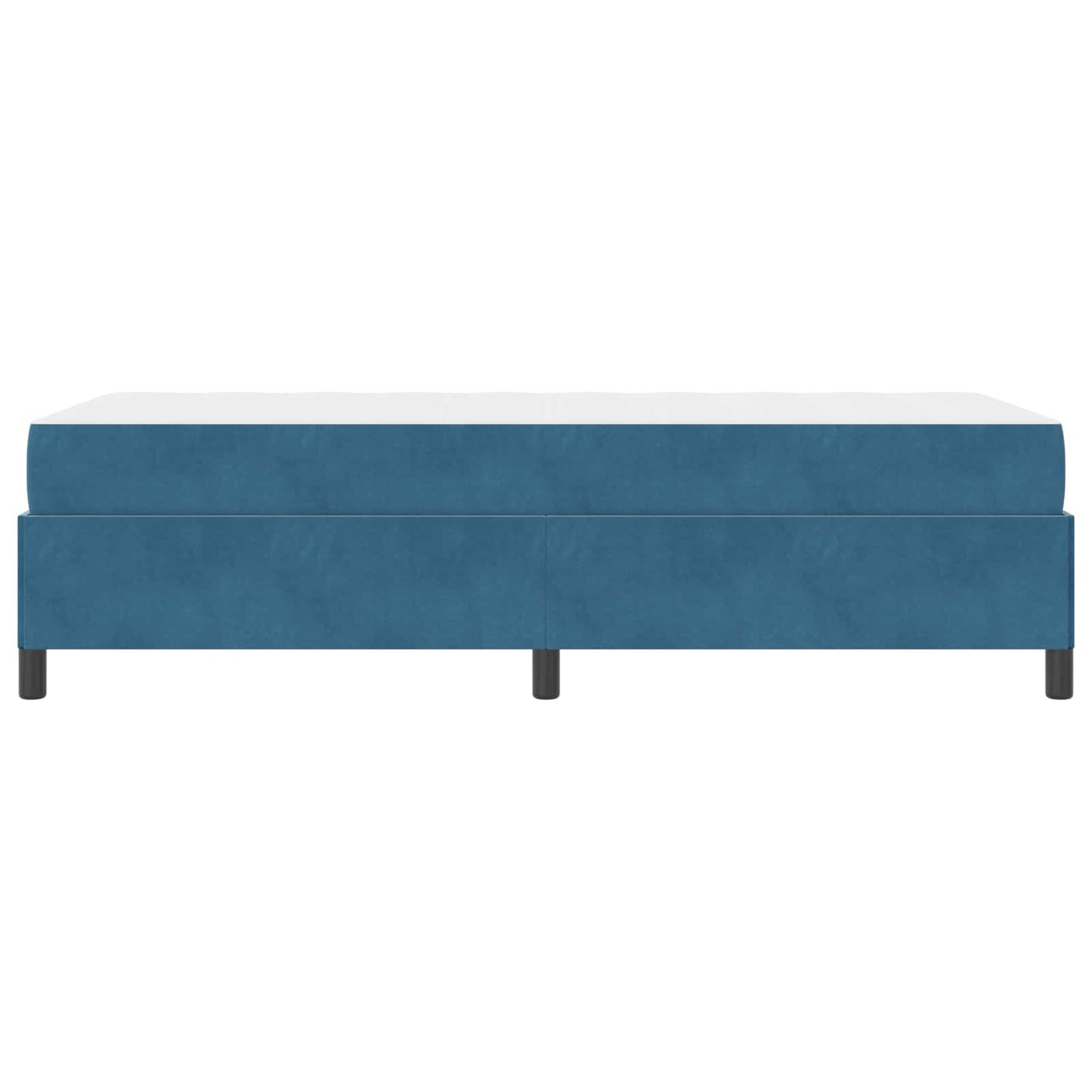 Struttura del letto con materasso Blu Scuro 80 x 200 cm Tessuto | homemem39