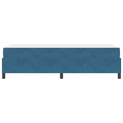 Struttura del letto con materasso Blu Scuro 80 x 200 cm Tessuto | homemem39