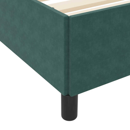 Struttura del letto Verde Scuro 90 x 190 cm Tessuto | homemem39