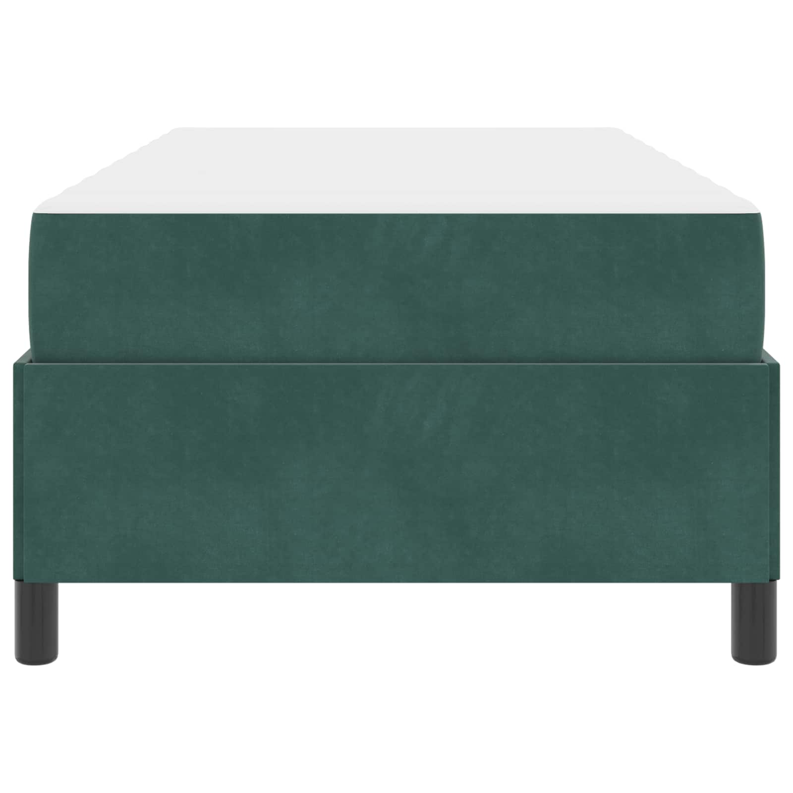 Struttura del letto Verde Scuro 90 x 190 cm Tessuto | homemem39