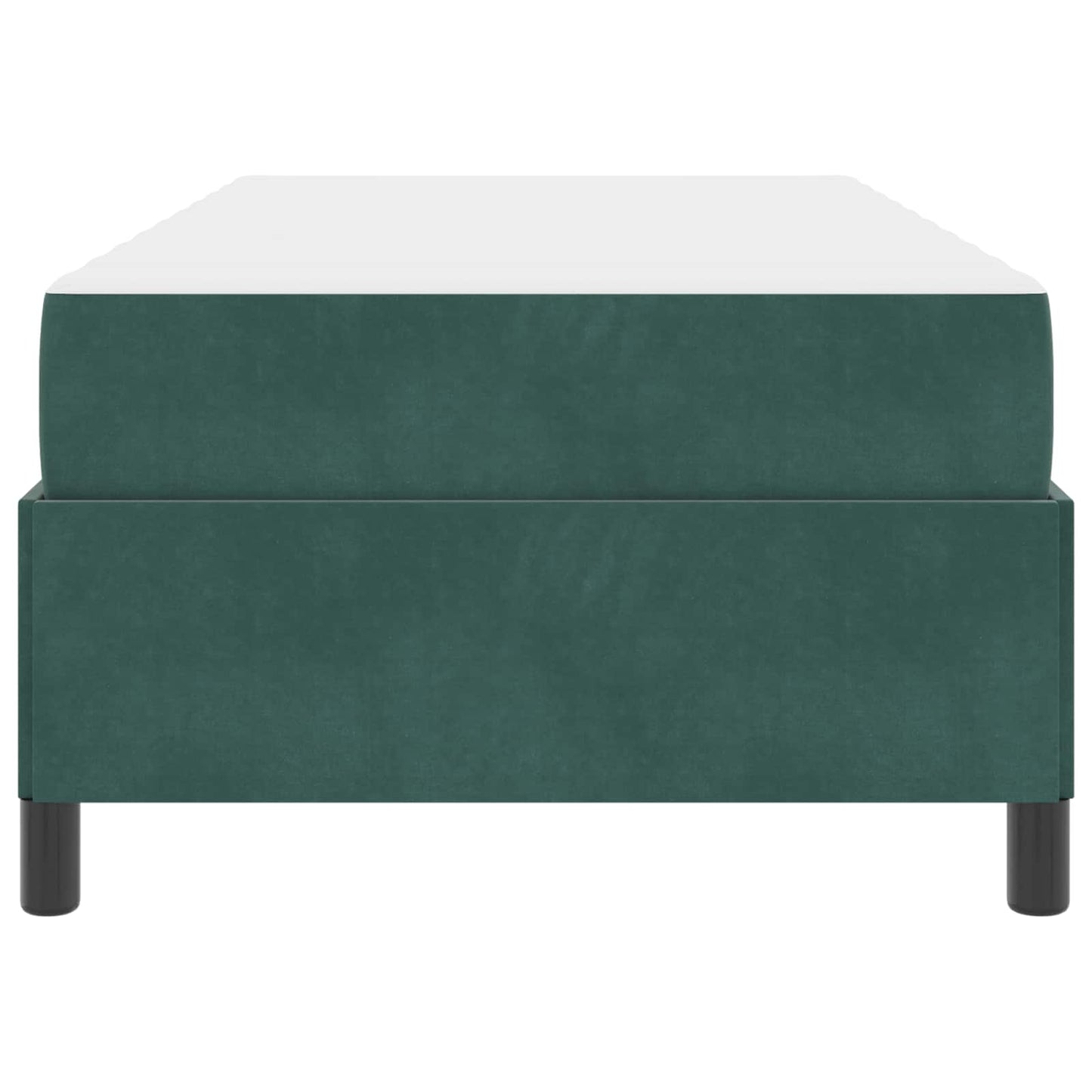 Struttura del letto Verde Scuro 90 x 190 cm Tessuto