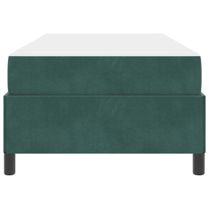 Struttura del letto Verde Scuro 90 x 190 cm Tessuto