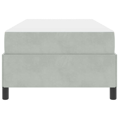 Struttura del letto Grigio chiaro 90 x 200 cm Tessuto