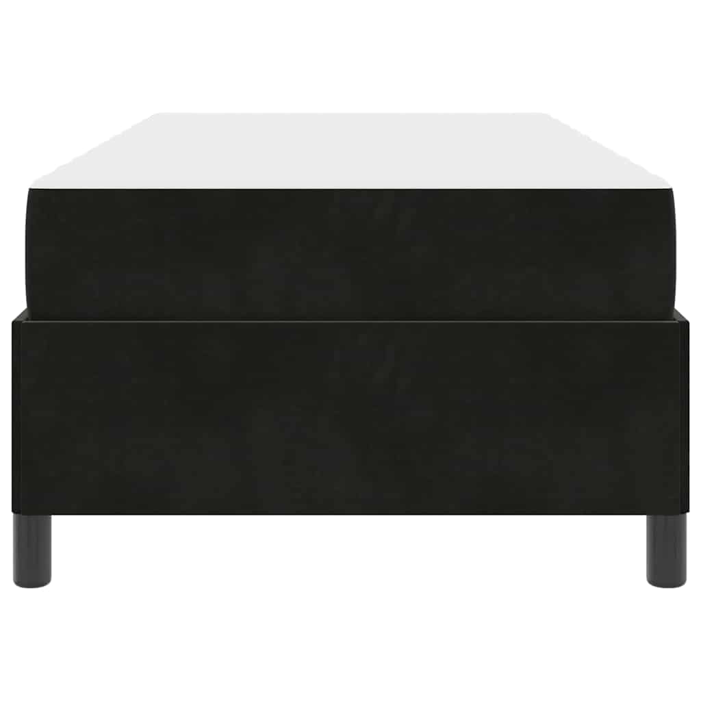 Struttura del letto con materasso Nero 90 x 200 cm Tessuto