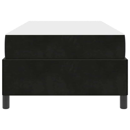 Struttura del letto con materasso Nero 90 x 200 cm Tessuto