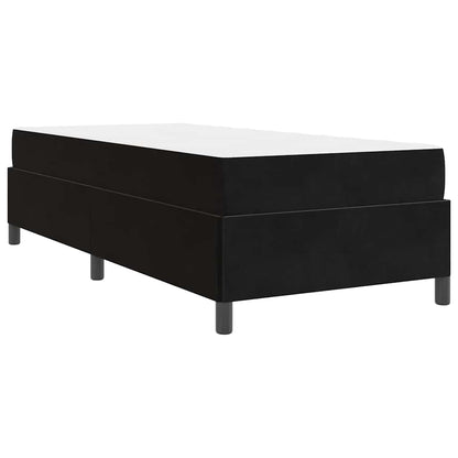 Struttura del letto con materasso Nero 100 x 200 cm Tessuto