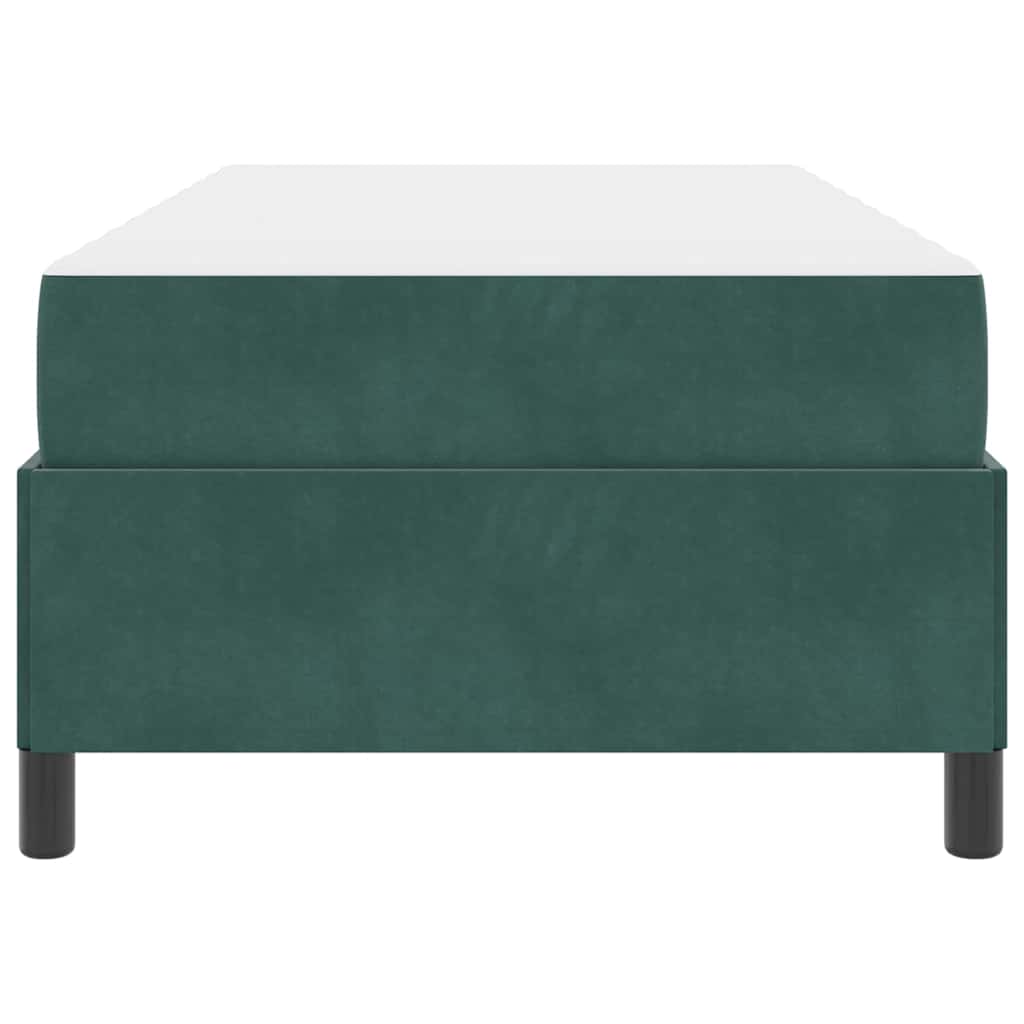 Struttura del letto Verde Scuro 100 x 200 cm Tessuto