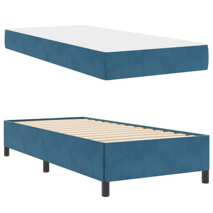 Struttura del letto Blu Scuro 100 x 200 cm Tessuto | homemem39