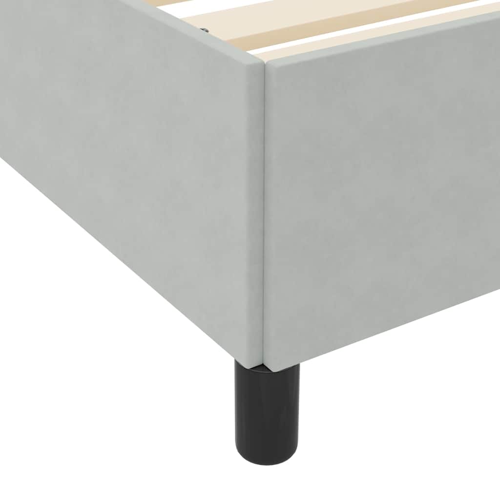 Struttura del letto Grigio chiaro 120 x 190 cm Tessuto | homemem39