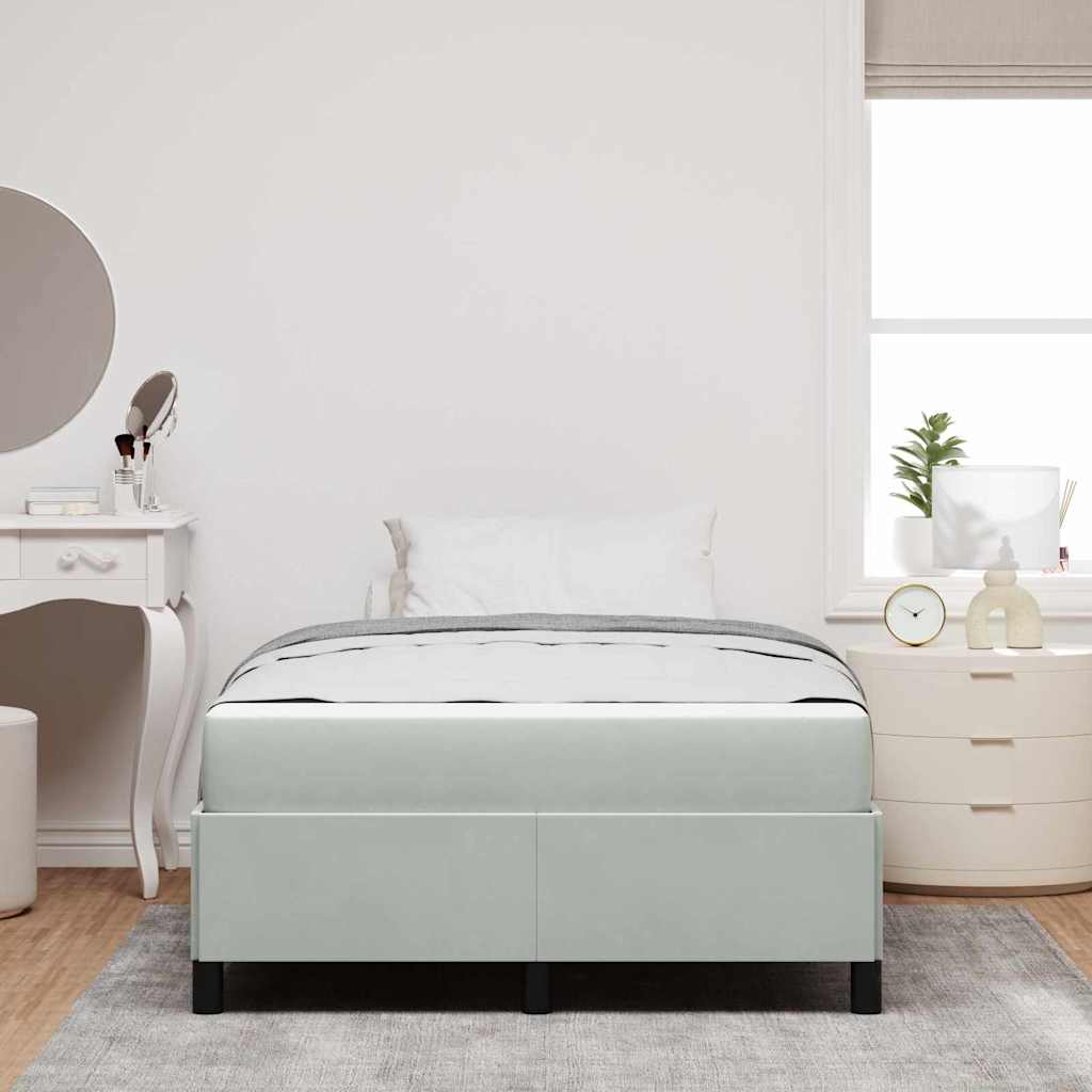 Struttura del letto Grigio chiaro 120 x 190 cm Tessuto | homemem39